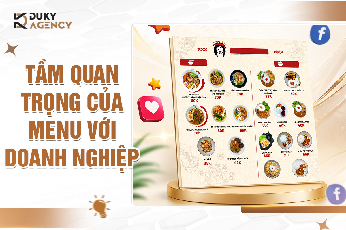 thiết kế menu cần thơ, thiết kế menu đẹp, duky agency