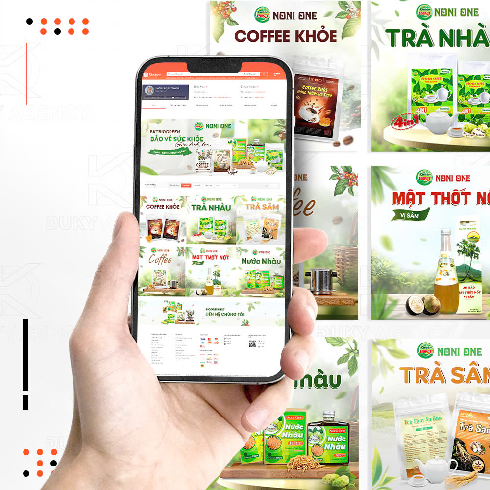 Thiết kế gian hàng shopee cho doanh nghiệp thiết kế gian hàng shoppe.duky agency, marketing shopee, dịch vụ thiết kế giá rẻ